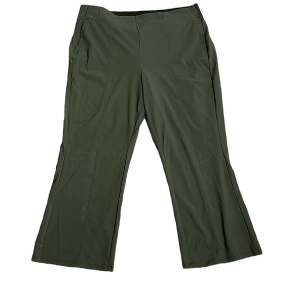 Athleta army green pants size 18 - Picture 1 of 10